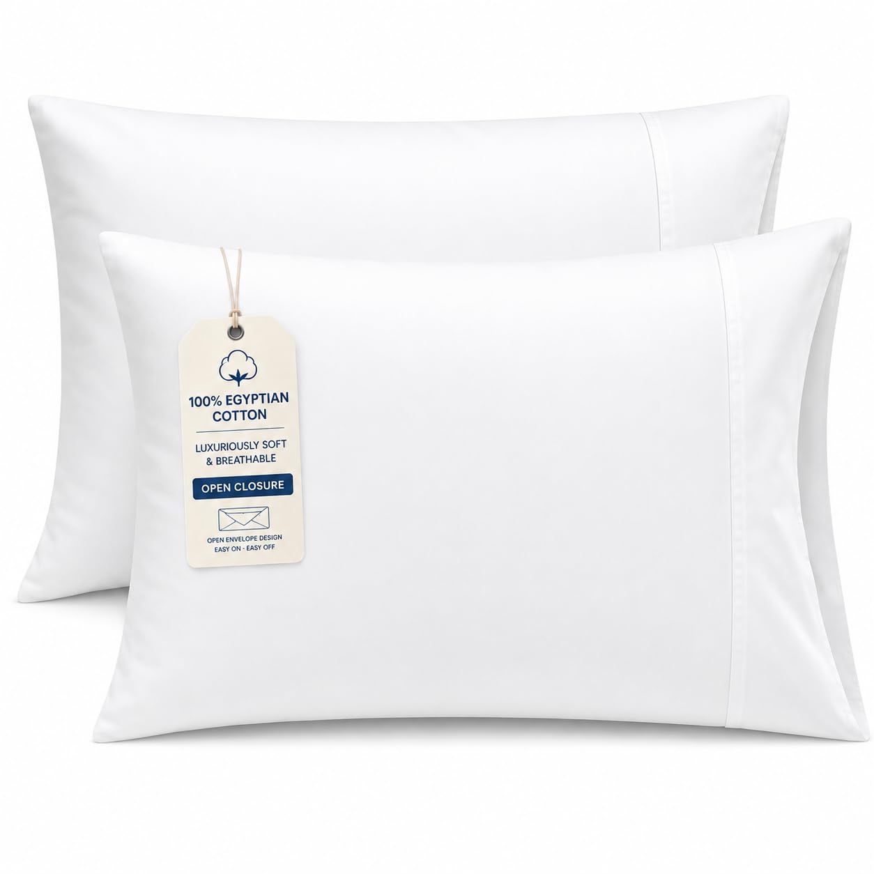 Egyptian Cotton Cooling Pillowcase Set