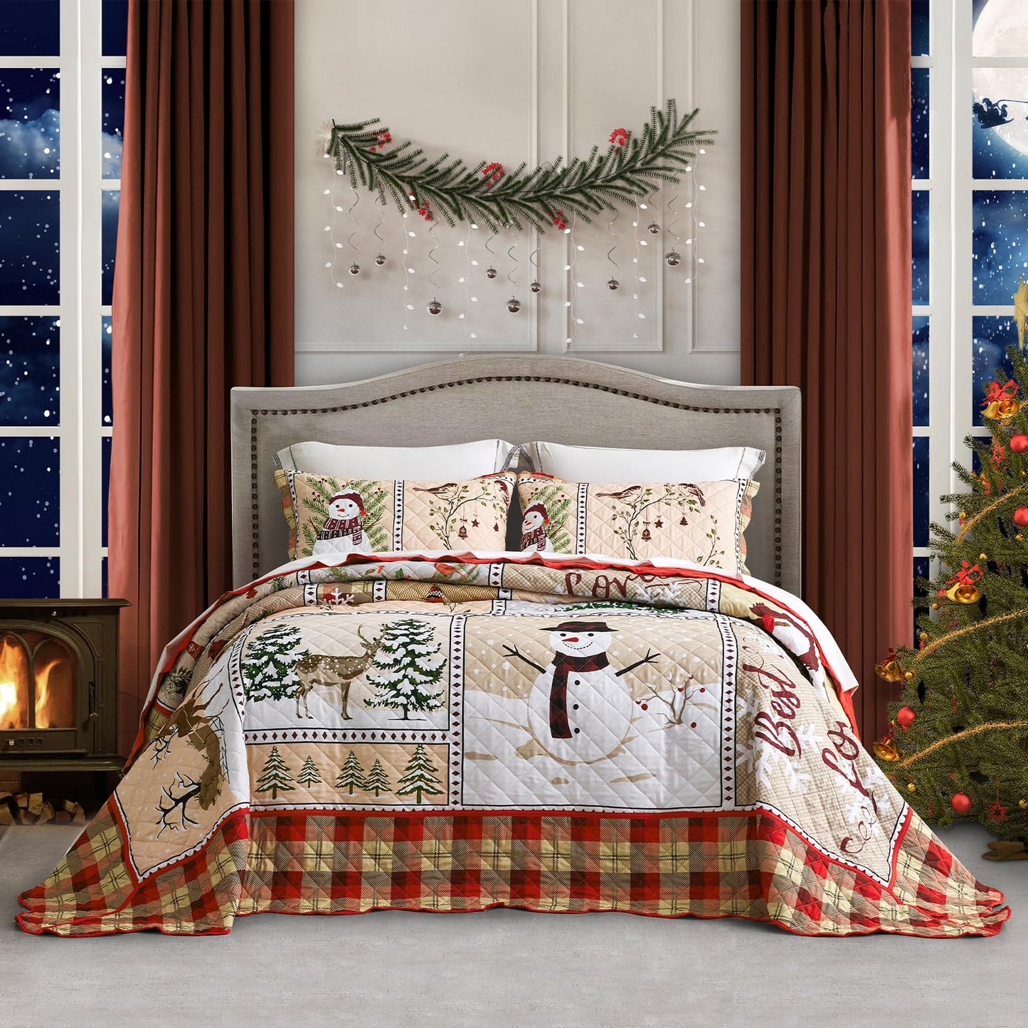 Paisley Pattern Bedspread Coverlet Set