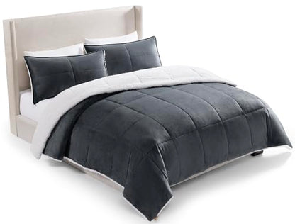 Fluffy Reversible Comforter Set