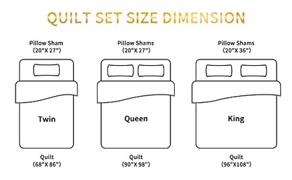 Patchwork Floral Quilt Bedspread Set