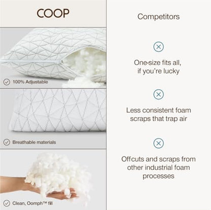 Adjustable Memory Foam Bed Pillow