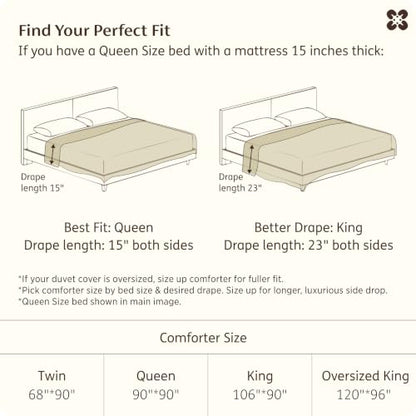 Luxury Feather Down Comforter Insert