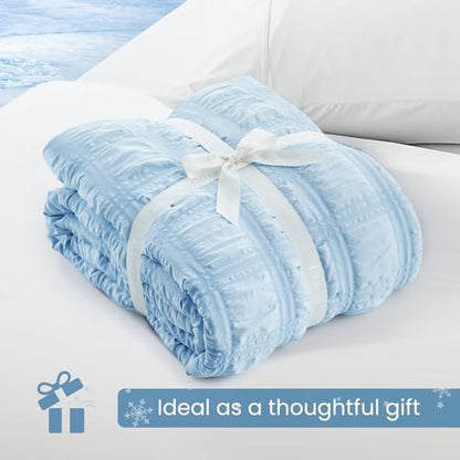 Cooling Seersucker Lightweight Comforter
