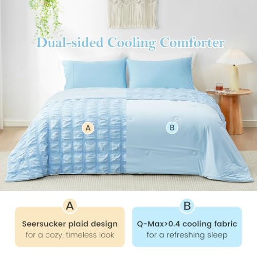 Cooling Seersucker Lightweight Comforter
