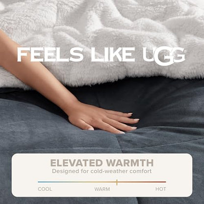 Fluffy Reversible Comforter Set