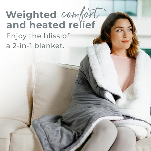 Heated Weighted Blanket with Soft Sherpa Finish