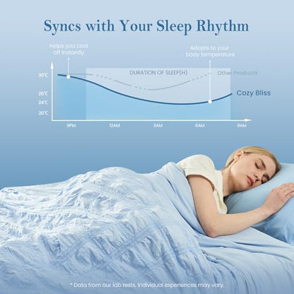 Cooling Seersucker Lightweight Comforter