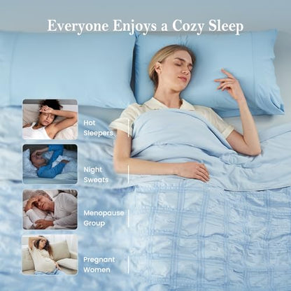 Cooling Seersucker Lightweight Comforter