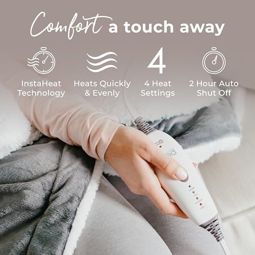 Heated Weighted Blanket with Soft Sherpa Finish