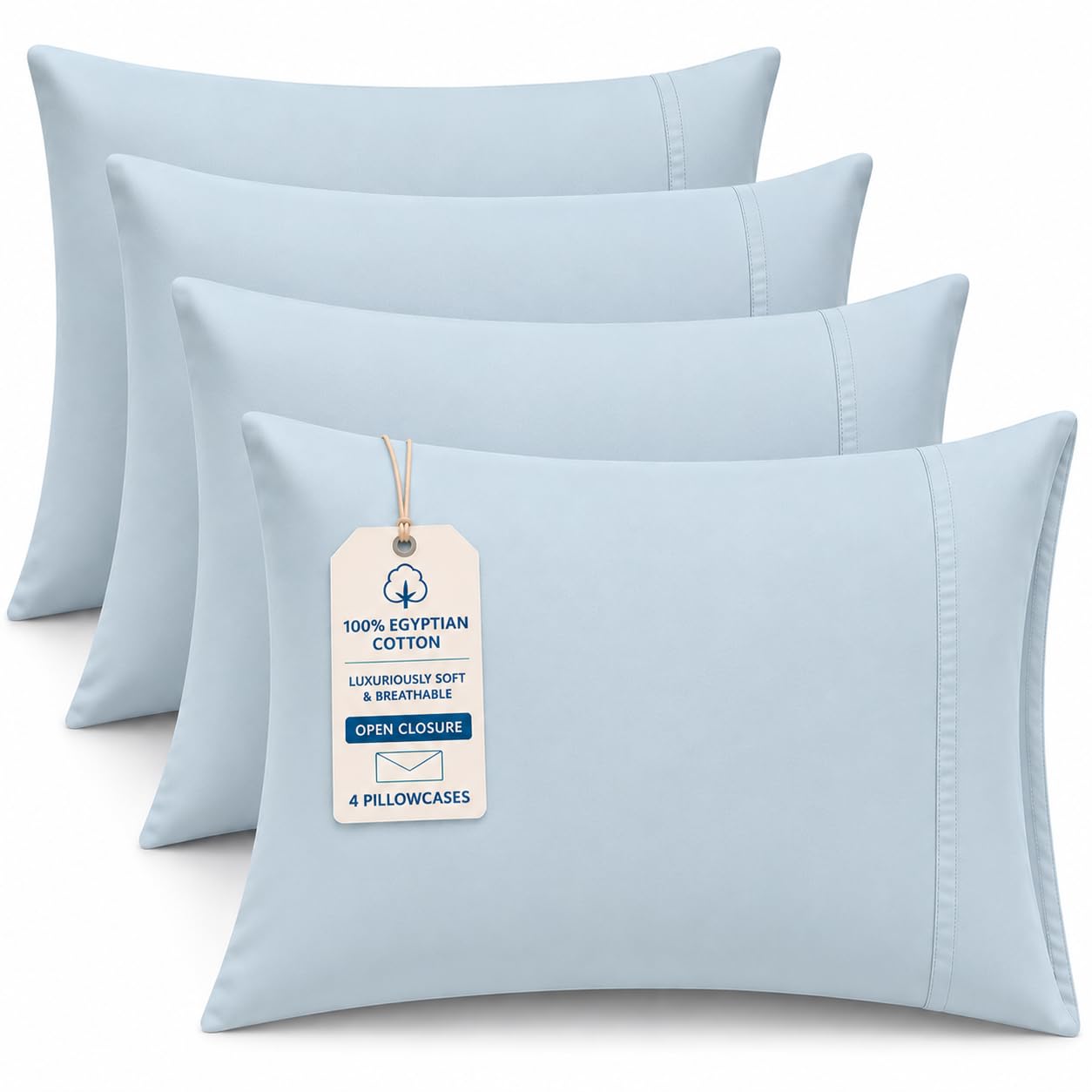 Egyptian Cotton Cooling Pillowcase Set
