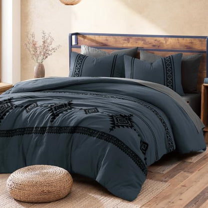 Boho Embroidered Comforter Set
