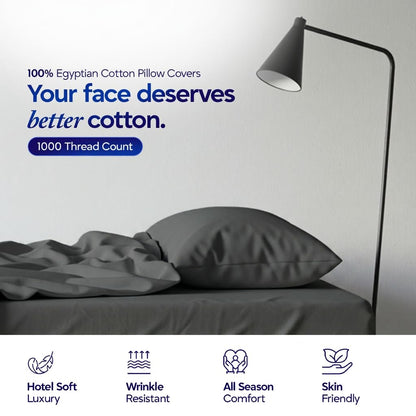 Egyptian Cotton Cooling Pillowcase Set