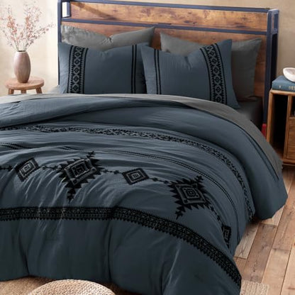 Boho Embroidered Comforter Set