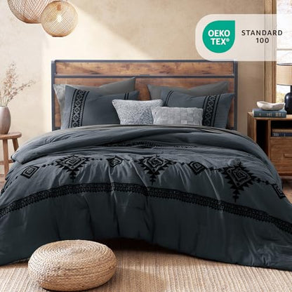 Boho Embroidered Comforter Set
