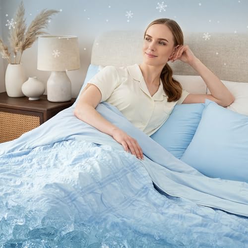 Cooling Seersucker Lightweight Comforter