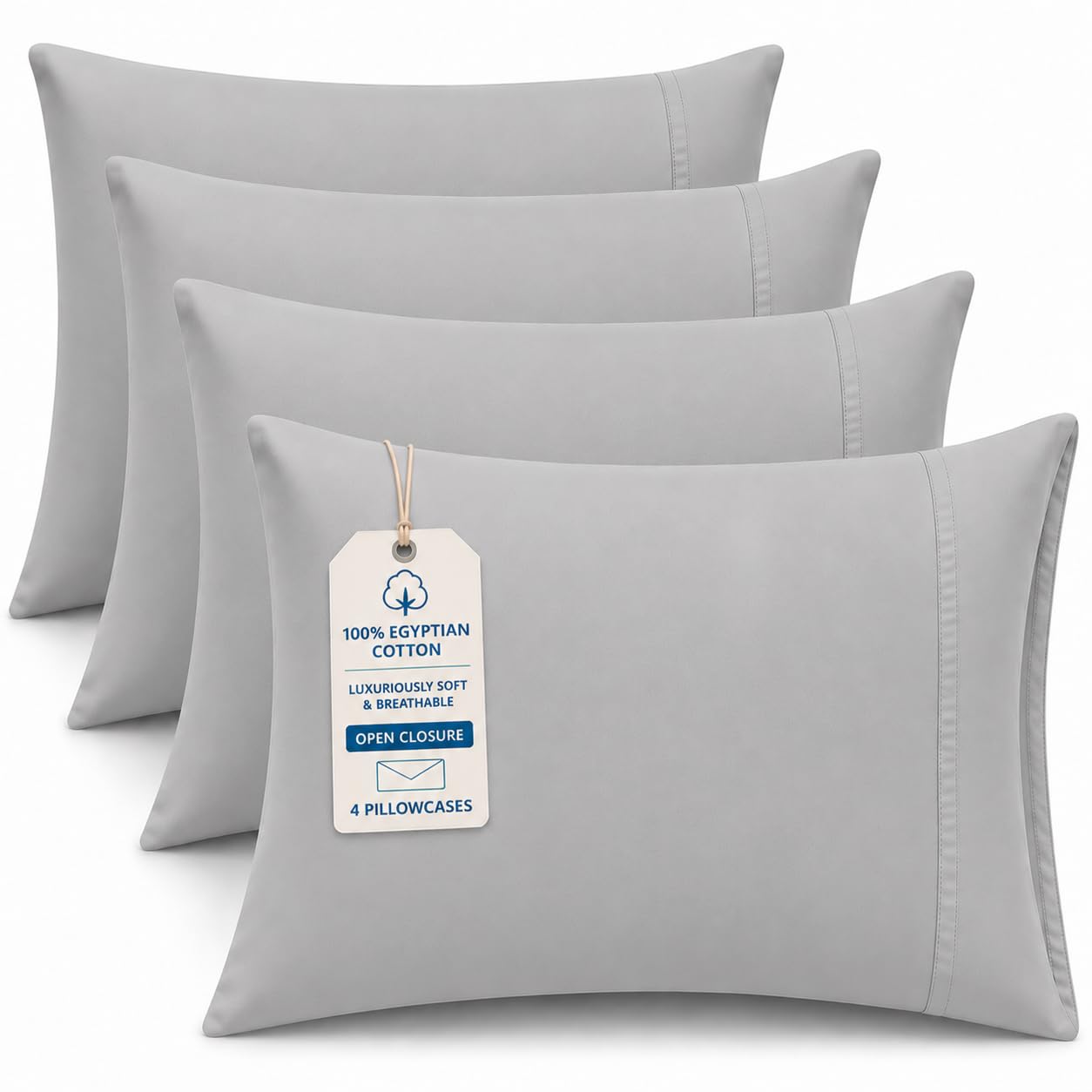 Egyptian Cotton Cooling Pillowcase Set