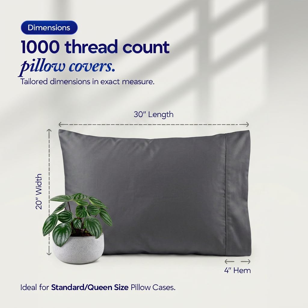 Egyptian Cotton Cooling Pillowcase Set