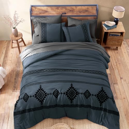 Boho Embroidered Comforter Set