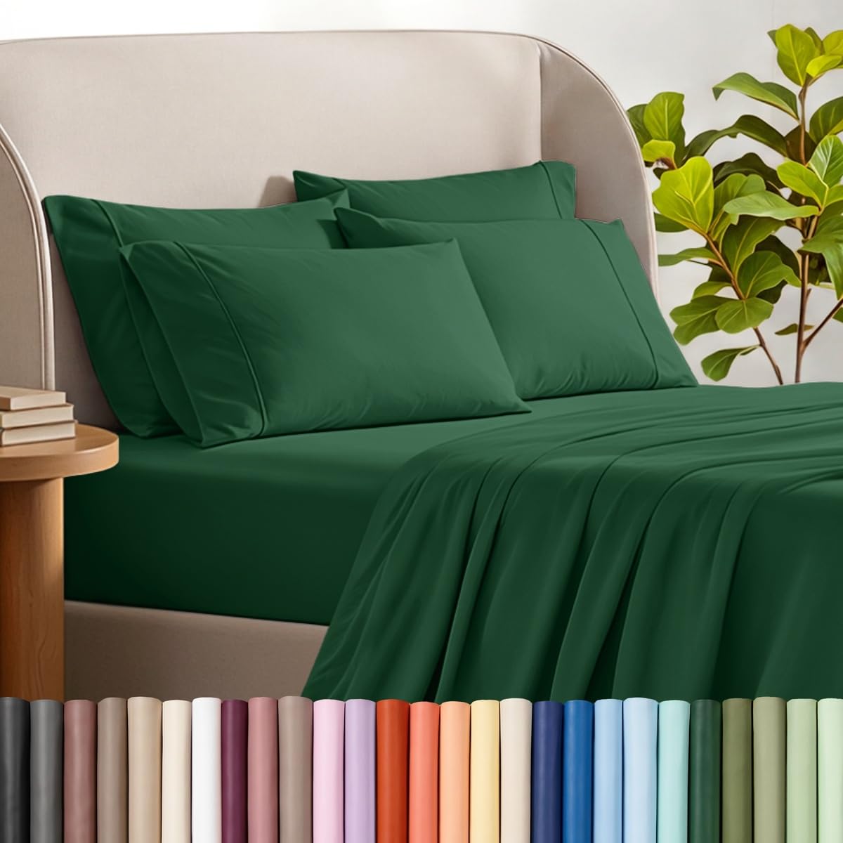 Bare Home Microfiber Sheet Set with Additional Pillowcase