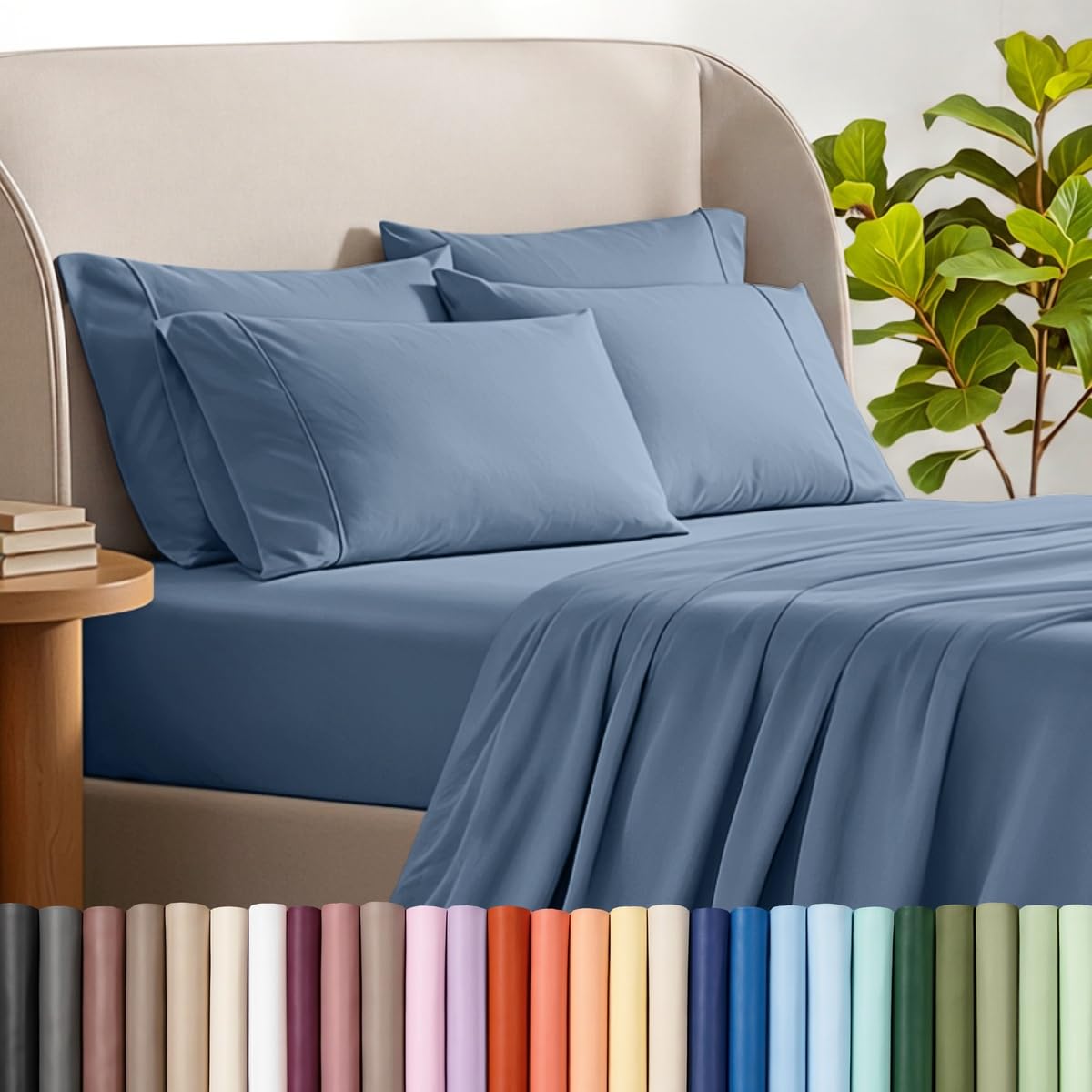 Bare Home Microfiber Sheet Set with Additional Pillowcase