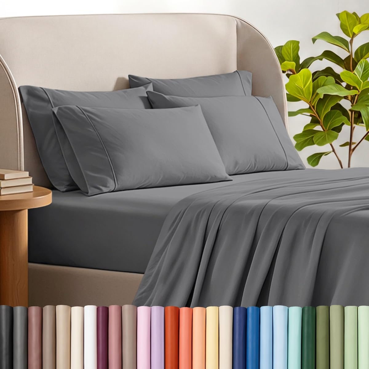 Bare Home Microfiber Sheet Set with Additional Pillowcase