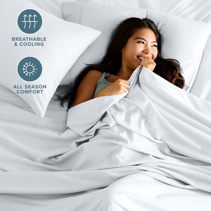 Bare Home Microfiber Sheet Set with Additional Pillowcase