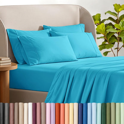 Bare Home Microfiber Sheet Set with Additional Pillowcase