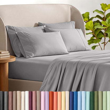 Bare Home Microfiber Sheet Set with Additional Pillowcase