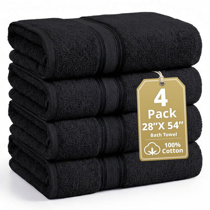 Luxury Zero Twist Cotton Bath Towels