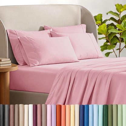 Bare Home Microfiber Sheet Set with Additional Pillowcase