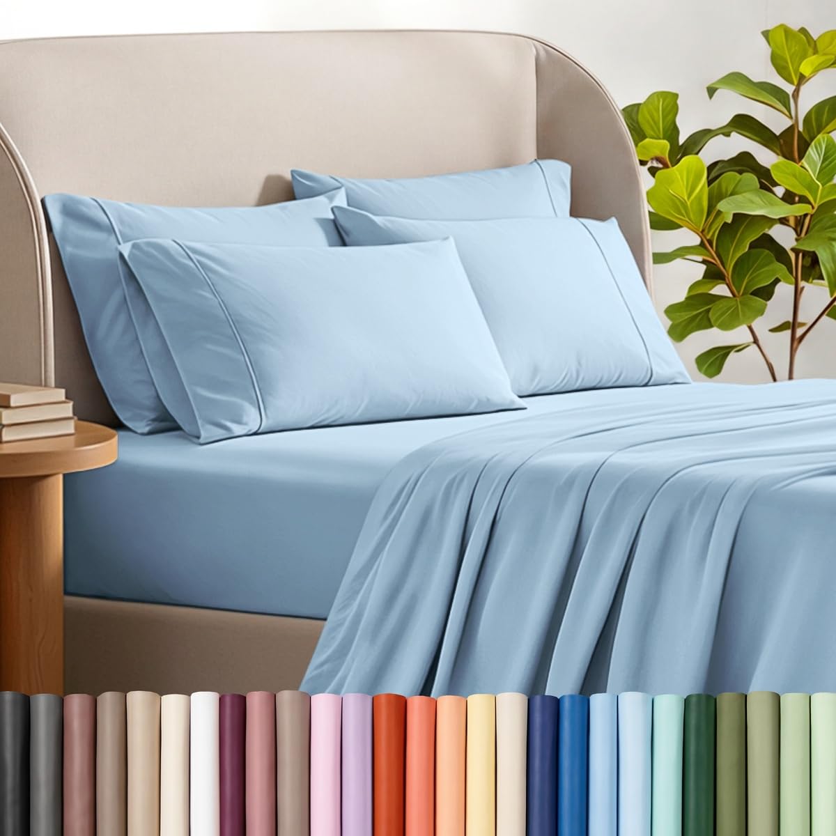 Bare Home Microfiber Sheet Set with Additional Pillowcase