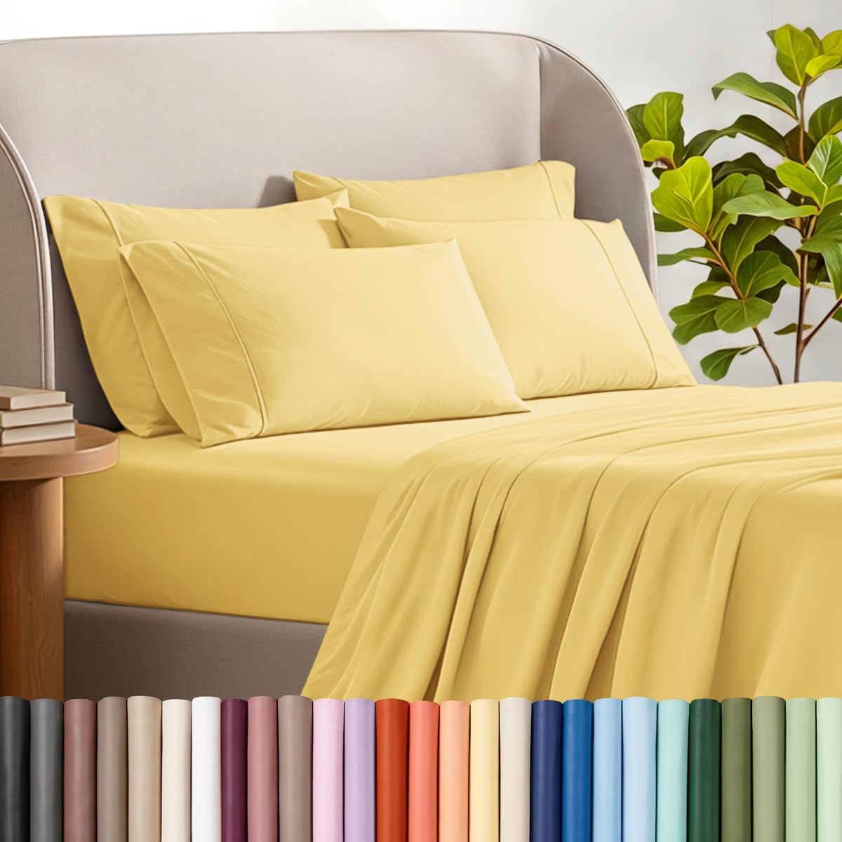 Bare Home Microfiber Sheet Set with Additional Pillowcase