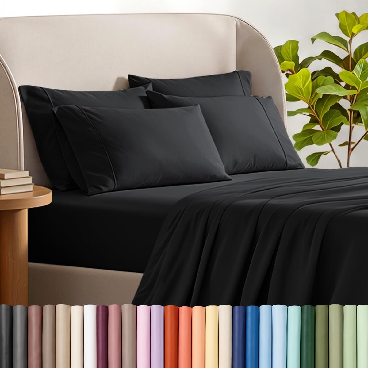 Bare Home Microfiber Sheet Set with Additional Pillowcase