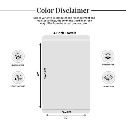 Extra Large Cotton Bath Towels