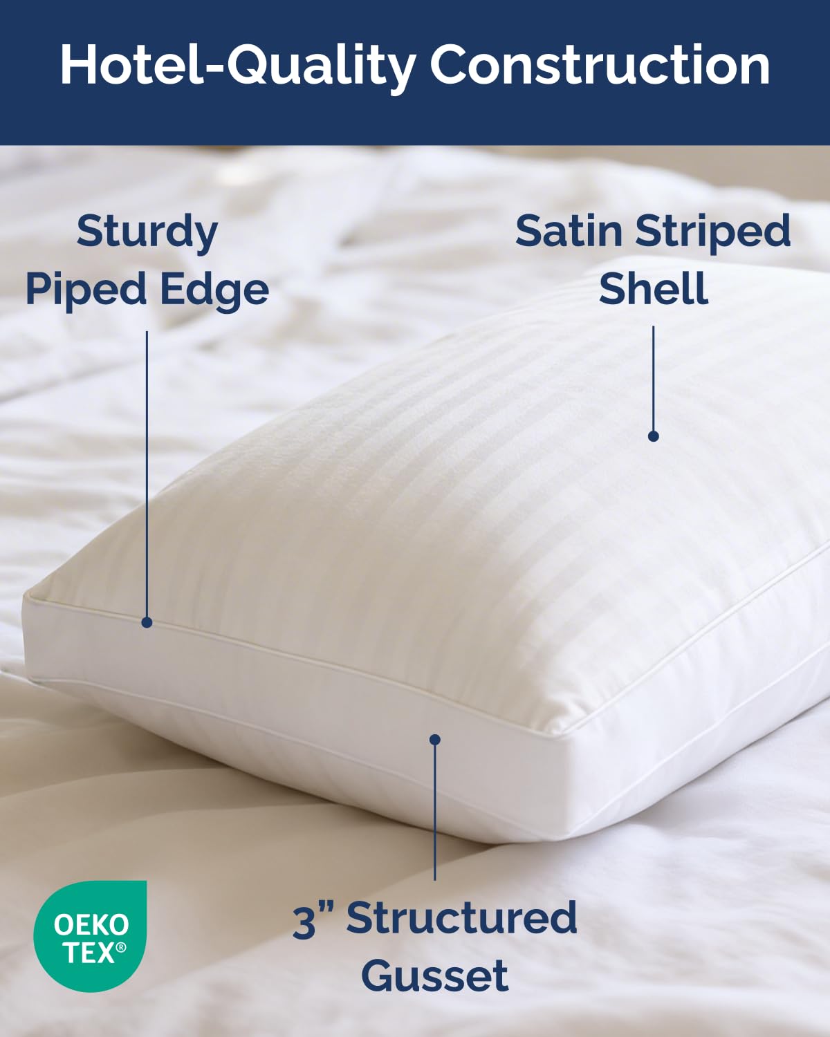Hotel Style Down Alternative Pillow Set