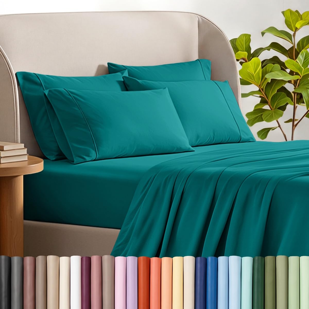 Bare Home Microfiber Sheet Set with Additional Pillowcase