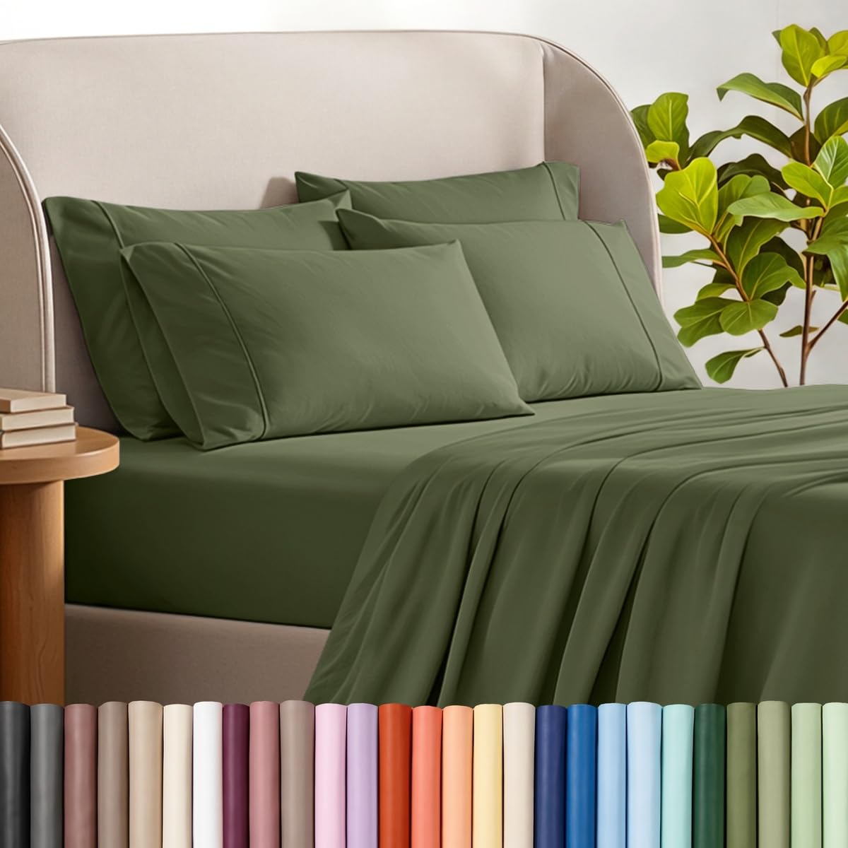 Bare Home Microfiber Sheet Set with Additional Pillowcase