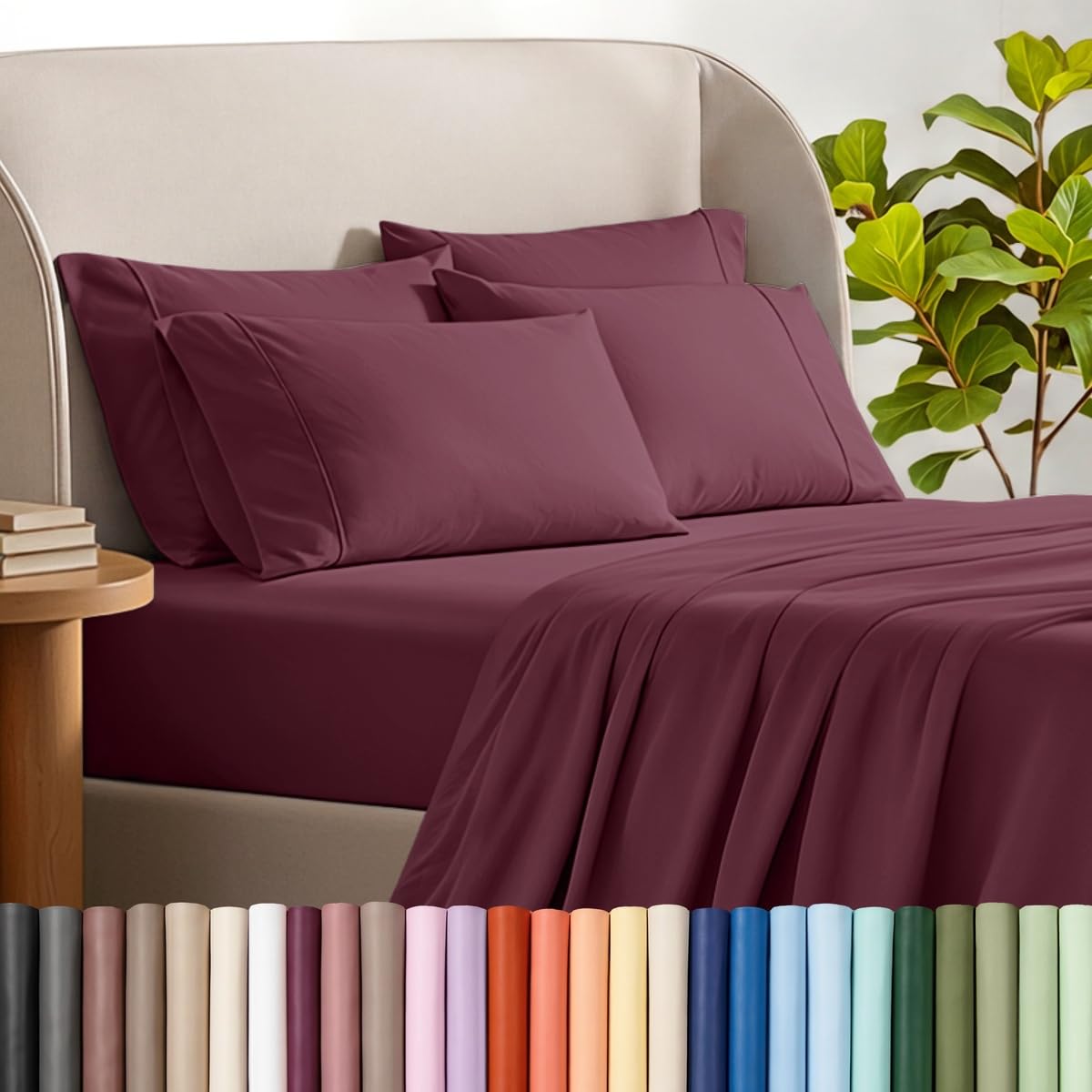 Bare Home Microfiber Sheet Set with Additional Pillowcase