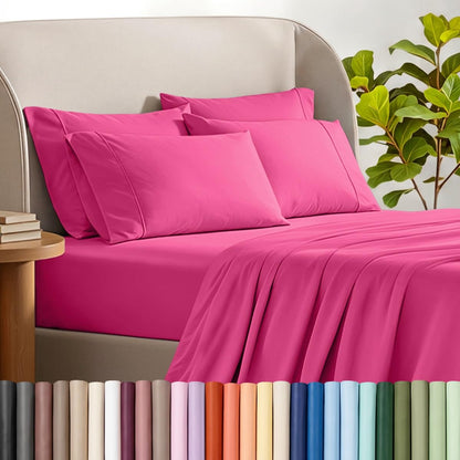 Bare Home Microfiber Sheet Set with Additional Pillowcase