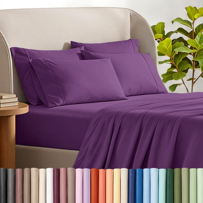 Bare Home Microfiber Sheet Set with Additional Pillowcase
