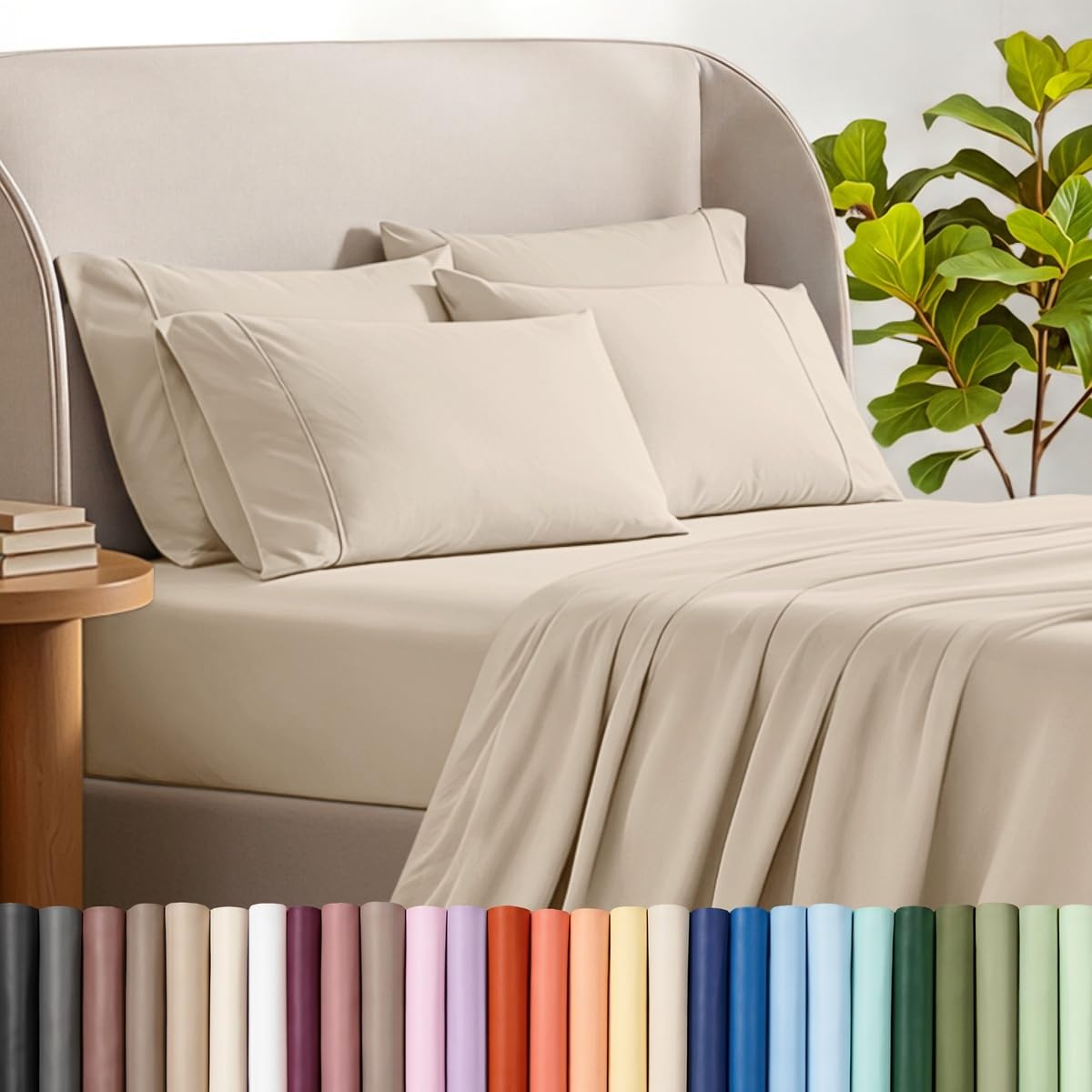 Bare Home Microfiber Sheet Set with Additional Pillowcase