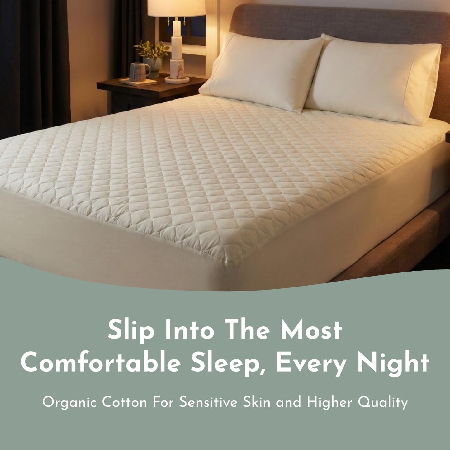 Organic Cotton Cooling Mattress Protector