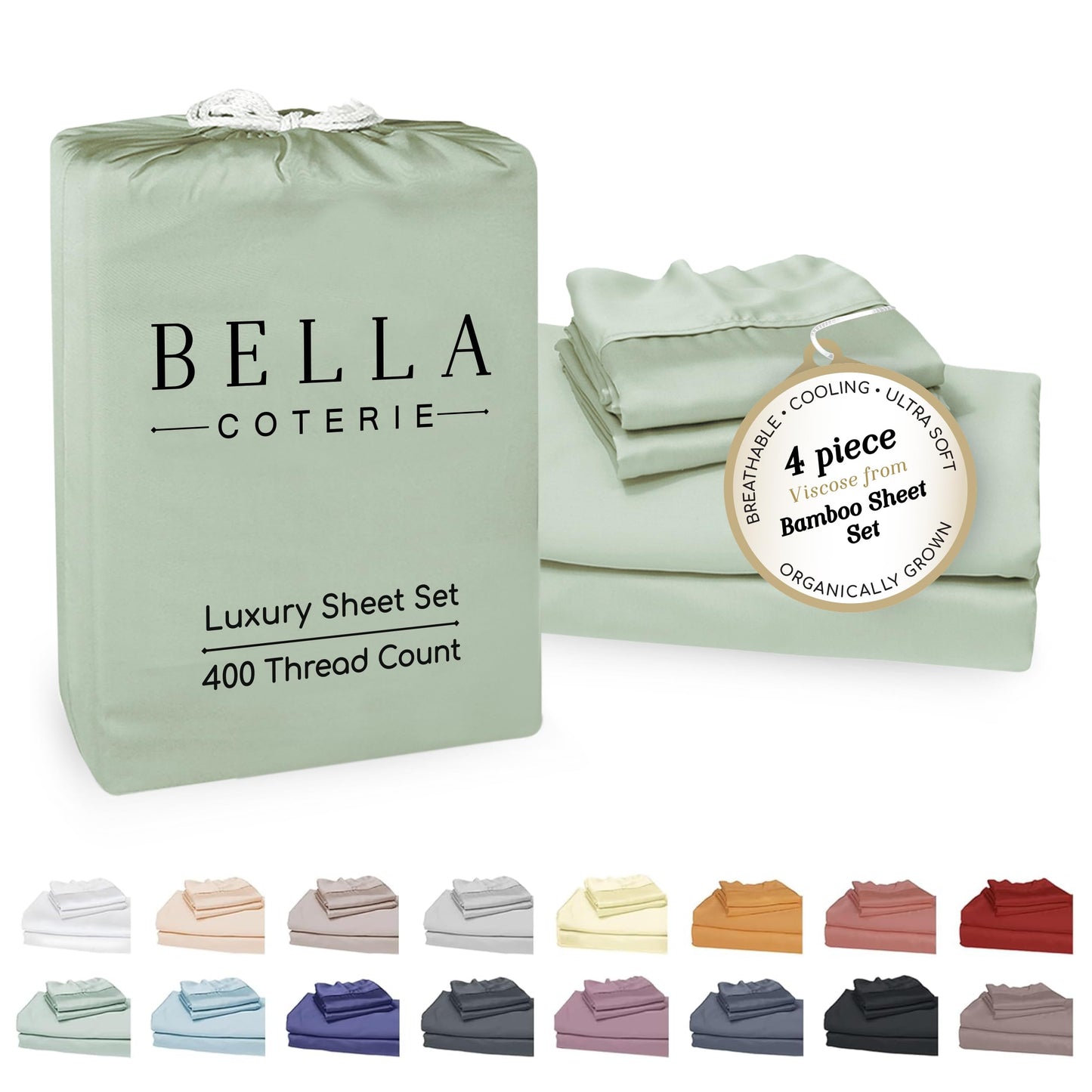 Bella Coterie Luxury Bamboo Viscose Sheet Set
