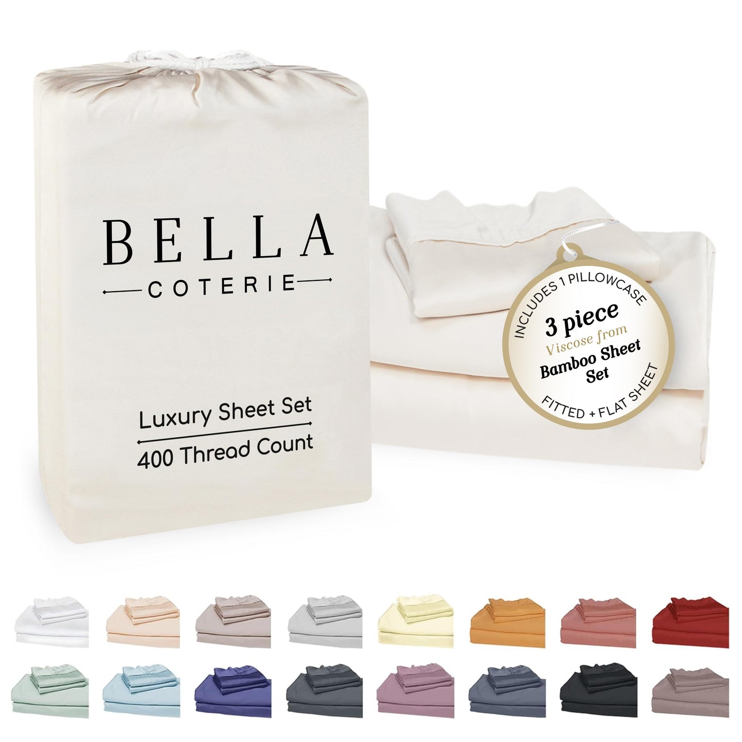 Bella Coterie Luxury Bamboo Viscose Sheet Set