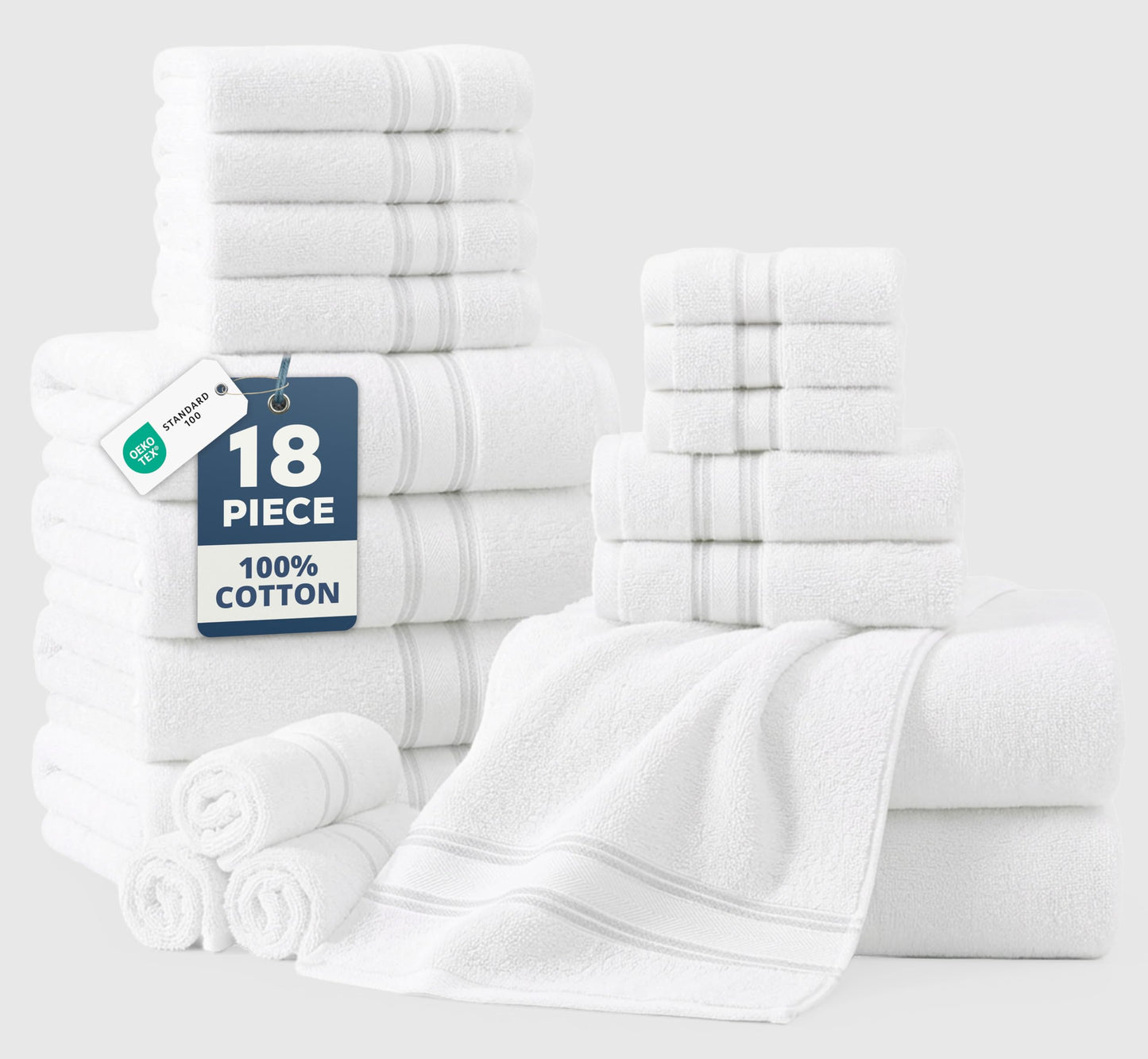 Luxury Zero Twist Cotton Bath Towels