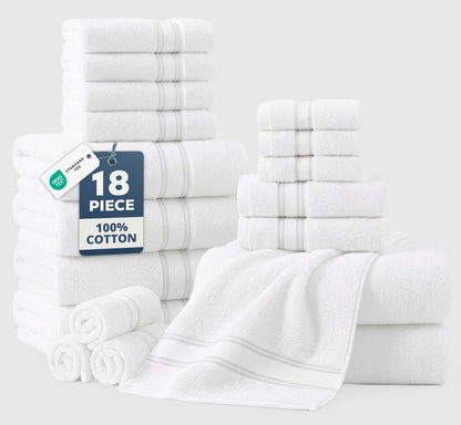 Luxury Zero Twist Cotton Bath Towels