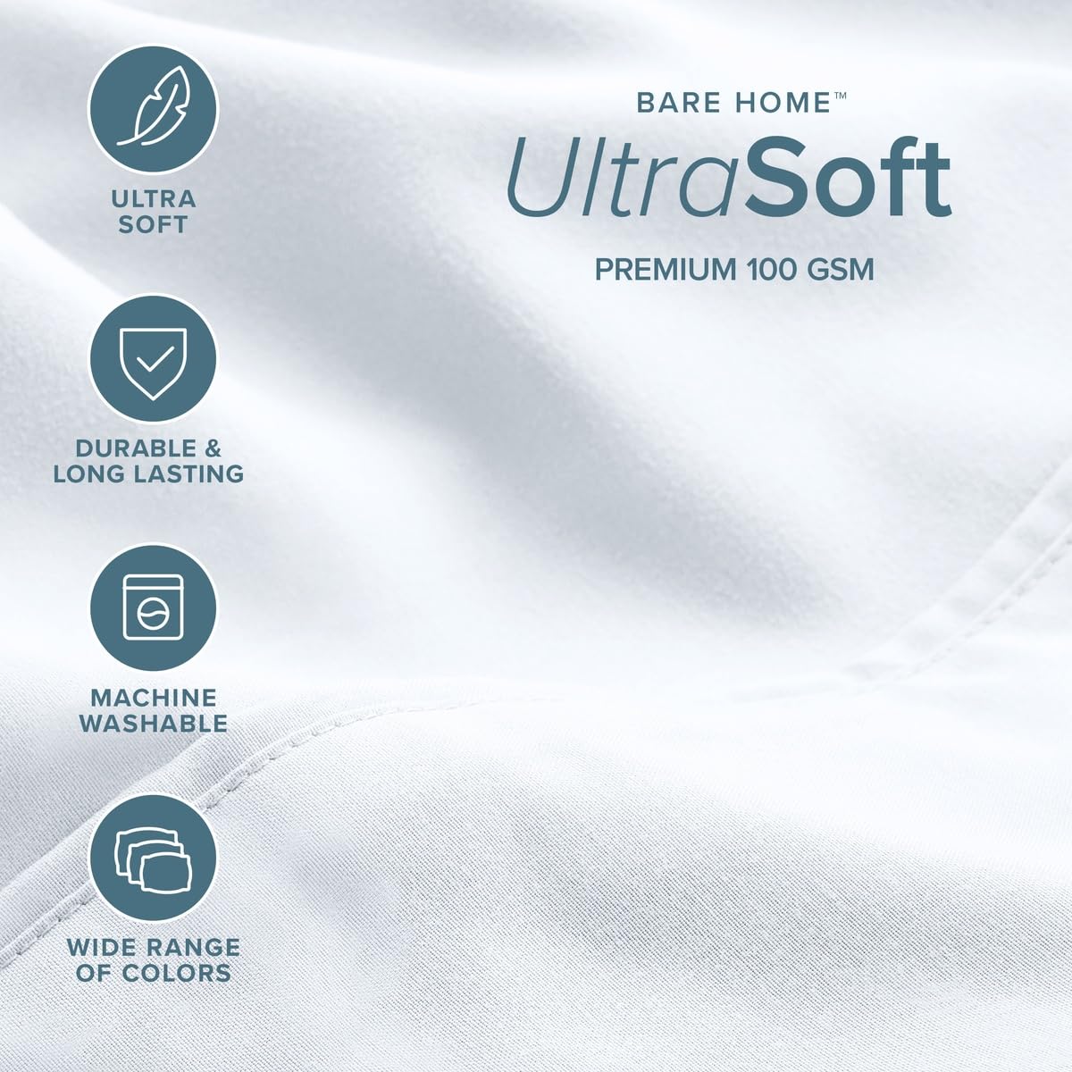 Bare Home Microfiber Sheet Set with Additional Pillowcase