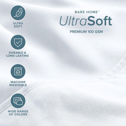 Bare Home Microfiber Sheet Set with Additional Pillowcase