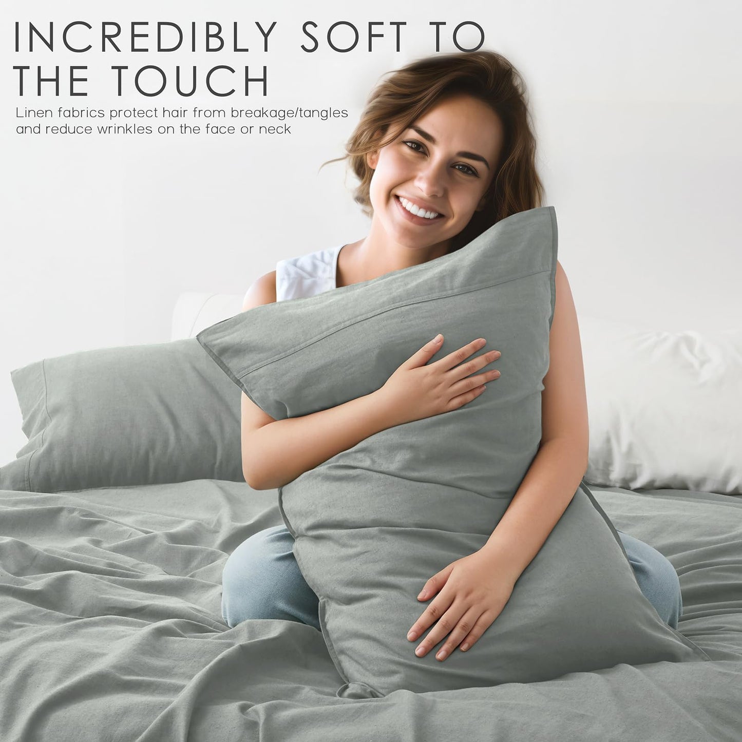 OnlySet 4Pcs Pure Linen Sheets