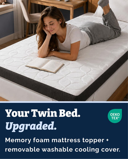 Cooling Gel Memory Foam Mattress Topper